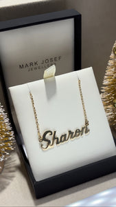 9CT YELLOW GOLD NAME NECKLACE