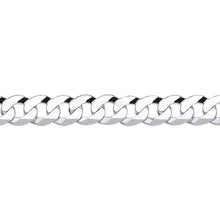 Load image into Gallery viewer, STERLING SILVER UNISEX FLAT CURB CHAIN 18 INCHES
