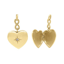 Load image into Gallery viewer, 18CT GOLD PLATED SACRED HEART PENDANT LOCKET