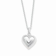 Load image into Gallery viewer, STERLING SILVER PUFF HEART PENDANT