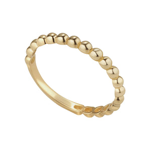 9CT YELLOW GOLD BALL BAND RING