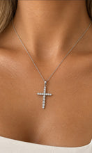 Load image into Gallery viewer, 9CT WHITE GOLD CROSS PENDANT