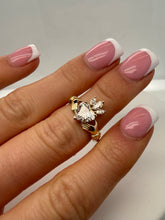 Load image into Gallery viewer, 1.2CT LAB DIAMOND 9CT GOLD CLADDAGH RING