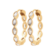 Load image into Gallery viewer, 18CT GOLD PLATED EARRING WITH CZ