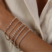 Load image into Gallery viewer, 18CT GOLD PLATED OVAL TENNIS BRACELET
