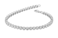 Load image into Gallery viewer, STERLING SILVER RUBOVER TENNIS BRACELET