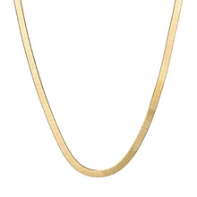Load image into Gallery viewer, 9CT YELLOW GOLD HERRINGBONE CHAIN NECKLACE