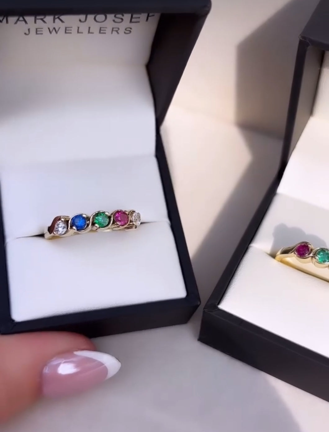 BESPOKE 9CT GOLD FAMILY BIRTHSTONE RING