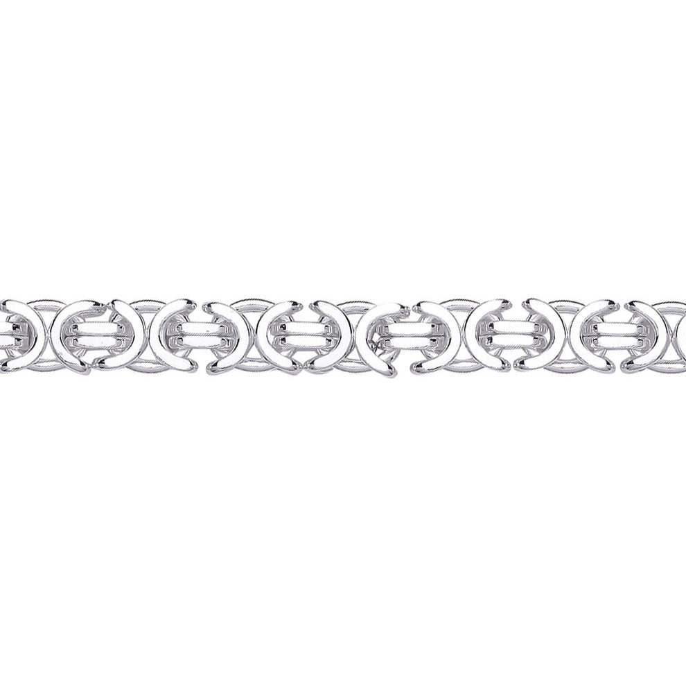 UNISEX CHANEL STYLE HEAVY STERLING SILVER BRACELET