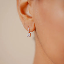 Load image into Gallery viewer, 18CT GOLD PLATED STUD DROP EARRINGS