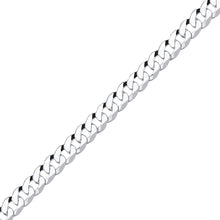 Load image into Gallery viewer, STERLING SILVER UNISEX FLAT CURB CHAIN 18 INCHES