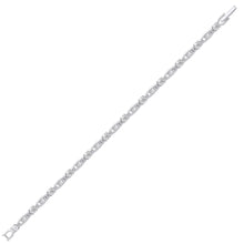 Load image into Gallery viewer, STERLING SILVER FANCY CZ TENNIS BRACELET