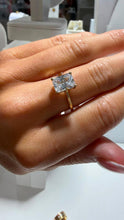 Load image into Gallery viewer, 9CT GOLD EMERALD CUT CZ RING