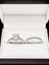 Load image into Gallery viewer, STERLING SILVER CUBIC ZIRCONIA RING SET