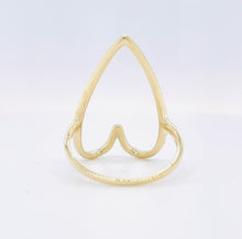 Load image into Gallery viewer, HANDMADE 9CT GOLD OPEN HEART RING
