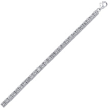 Load image into Gallery viewer, SPARKLING STERLING SILVER 5MM CZ TENNIS BRACELET