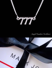Load image into Gallery viewer, STERLING SILVER PERSONALISED ANGEL NUMBER NECKLACE