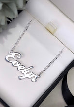 Load image into Gallery viewer, STERLING SILVER NAME CHAIN