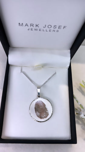 STERLING SILVER FINGERPRINT PENDANT