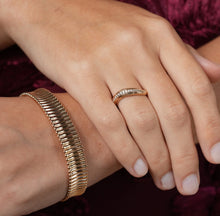 Load image into Gallery viewer, 18CT GOLD PLATED CZ FASHION RING