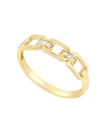 9CT YELLOW GOLD OPEN LINK RING