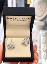 Load image into Gallery viewer, STERLING SILVER RHODIUM PLATED KNOT EARRINGS
