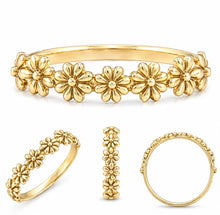 Load image into Gallery viewer, HANDMADE 9CT GOLD FLOWER RING