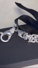 Load image into Gallery viewer, CHANEL STYLE HEAVY STERLING SILVER BRACELET