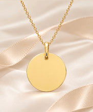 Load image into Gallery viewer, 18CT GOLD FILLED DISC NECKLACE THE PERFECT GIFT