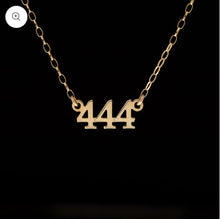 Load image into Gallery viewer, 9CT GOLD ANGEL NUMBER NECKLET