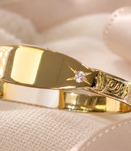 Load image into Gallery viewer, 9CT GOLD PLATED STONE SET BABY BANGLE