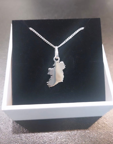 EIRE NECKLACE CAST IN STERLING SILVER
