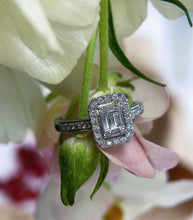 Load image into Gallery viewer, 9CT WHITE GOLD DIAMOND CLUSTER RING