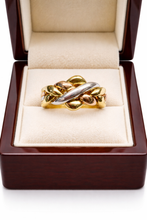 Load image into Gallery viewer, 9CT GOLD 3 TONE PUZZLE RING