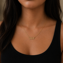 Load image into Gallery viewer, 9CT GOLD ANGEL NUMBER NECKLET