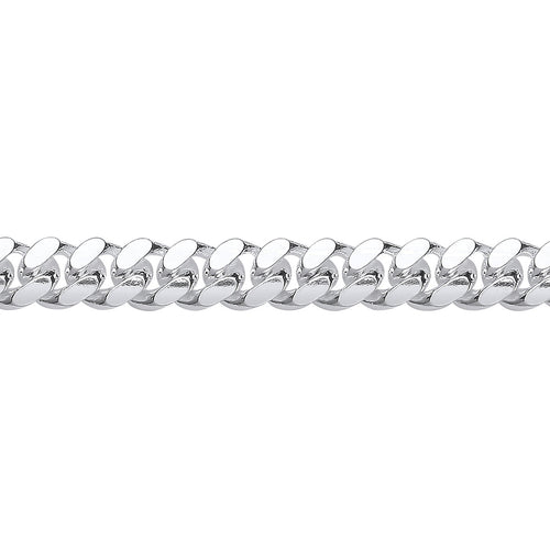 UNISEX STERLING SILVER MIAMI CUBAN COURT CURB CHAIN 8MM
