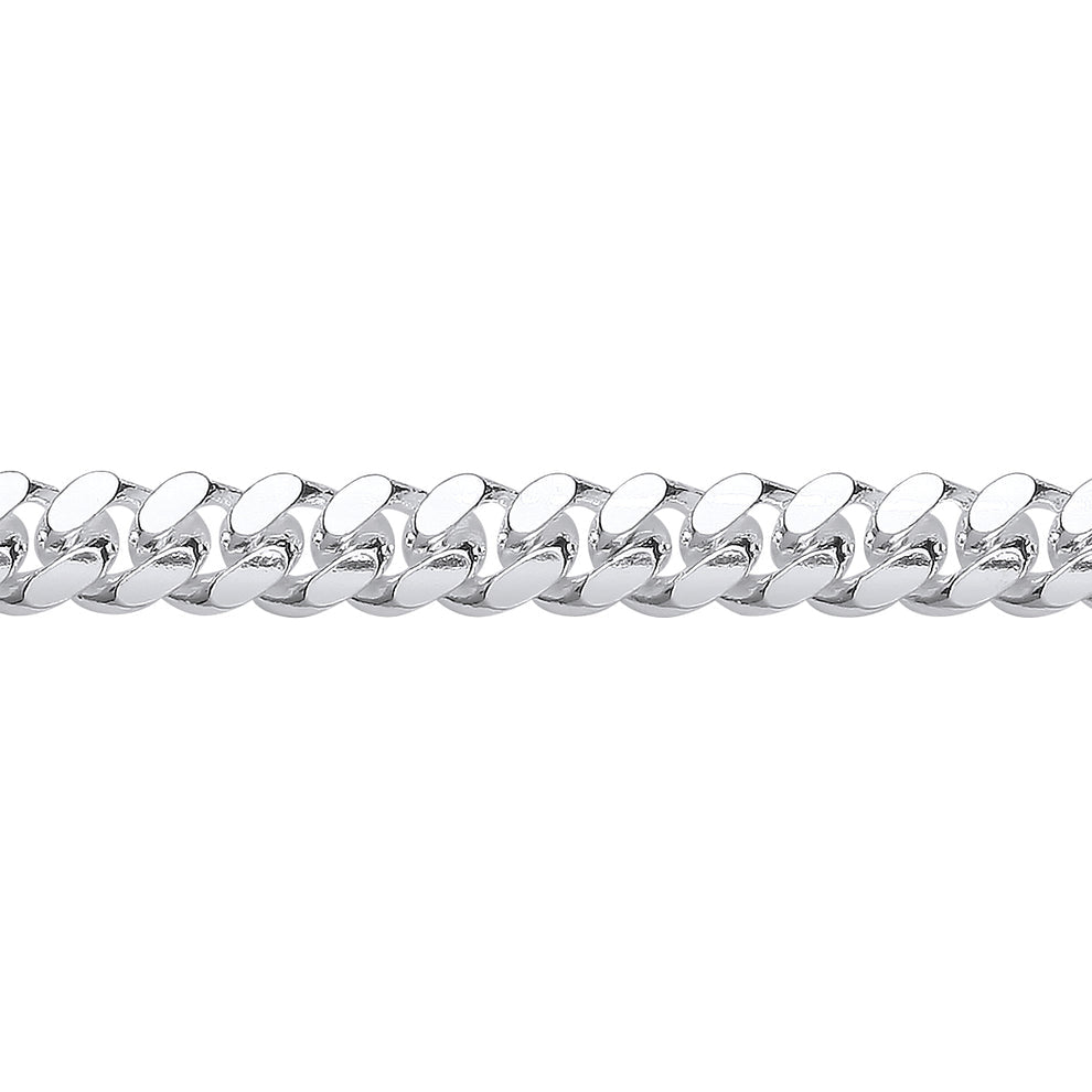 UNISEX STERLING SILVER MIAMI CUBAN COURT CURB CHAIN 8MM
