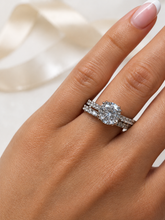 Load image into Gallery viewer, STERLING SILVER CUBIC ZIRCONIA RING SET