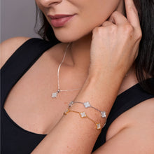 Load image into Gallery viewer, STERLING SILVER MOTHER OF PEARL BRACELET