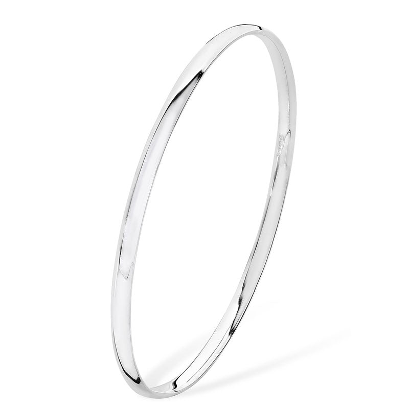 STERLING SILVER SOLID BANGLE