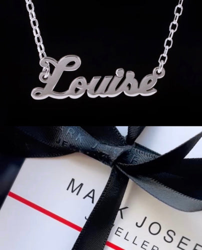 STERLING SILVER NAME CHAIN