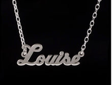 Load image into Gallery viewer, STERLING SILVER NAME CHAIN