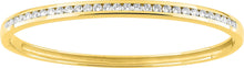Load image into Gallery viewer, 18CT GOLD FILLED CUBIC ZIRCONIA BANGLE, STELLA COLLECTION