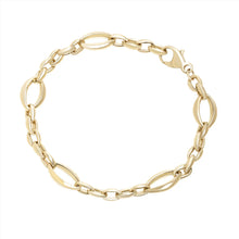 Load image into Gallery viewer, 9CT GOLD OVAL &amp; BELCHER CHUNKY LINK BRACELET