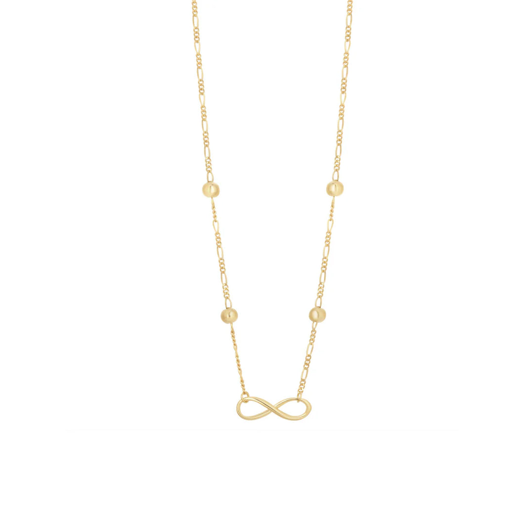 GOLD PLATED INFINITY LINK NECKLACE