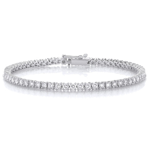 EXCLUSIVE OFFER 5.00CT LAB DIAMOND TENNIS BRACELET