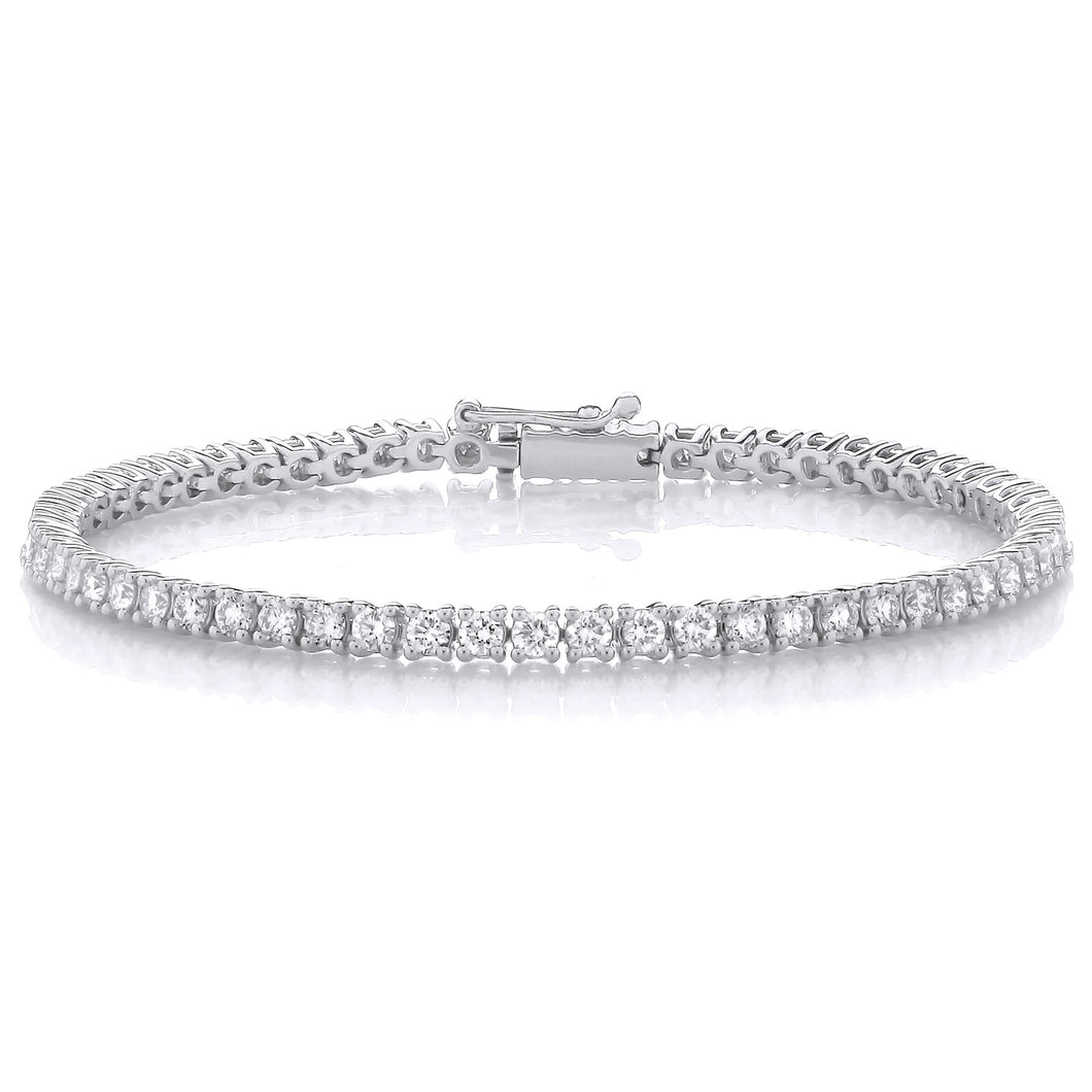EXCLUSIVE OFFER 5.00CT LAB DIAMOND TENNIS BRACELET