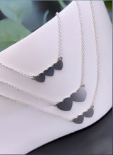 Load image into Gallery viewer, STERLING SILVER DOUBLE HEART NECKLACE