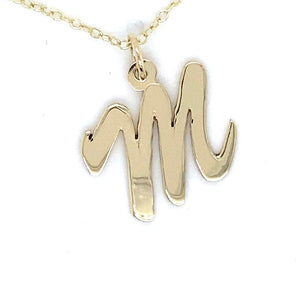 9CT SOLID GOLD INITIAL PENDANT