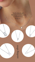 Load image into Gallery viewer, MINI STERLING SILVER INITIAL NECKLACE